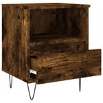 Casa si Gradina - Mobilier - Comode si corpuri - Noptiere - Noptiere, 2 buc., stejar fumuriu, 40x35x50 cm, lemn compozit - Infinity.ro