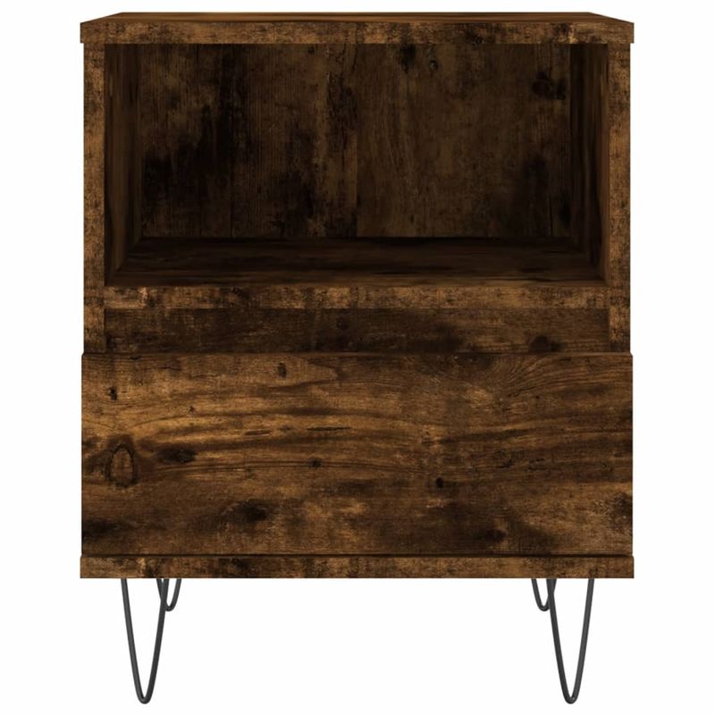 Casa si Gradina - Mobilier - Comode si corpuri - Noptiere - Noptiere, 2 buc., stejar fumuriu, 40x35x50 cm, lemn compozit - Infinity.ro