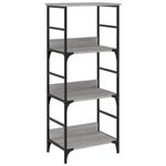 Casa si Gradina - Mobilier - Biblioteci si rafturi - Biblioteci - Raft de carti gri sonoma 50x33x117,5 cm lemn prelucrat - Infinity.ro