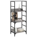 Casa si Gradina - Mobilier - Biblioteci si rafturi - Biblioteci - Raft de carti gri sonoma 50x33x117,5 cm lemn prelucrat - Infinity.ro
