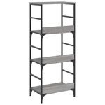 Casa si Gradina - Mobilier - Biblioteci si rafturi - Biblioteci - Raft de carti gri sonoma 50x33x117,5 cm lemn prelucrat - Infinity.ro