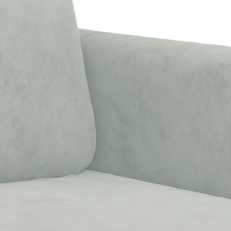 Casa si Gradina - Mobilier - Scaune si fotolii - Fotolii - Fotoliu canapea, gri deschis, 60 cm, catifea - Infinity.ro