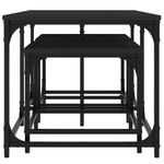 Casa si Gradina - Mobilier - Mese si birouri - Masute de cafea - Mese suprapuse de cafea, 3 buc, negru, lemn prelucrat - Infinity.ro
