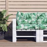 Casa si Gradina - Gradina si terasa - Mobilier exterior - Perne decorative exterior - Perne de paleti, 3 buc., model cu frunze, material textil - Infinity.ro