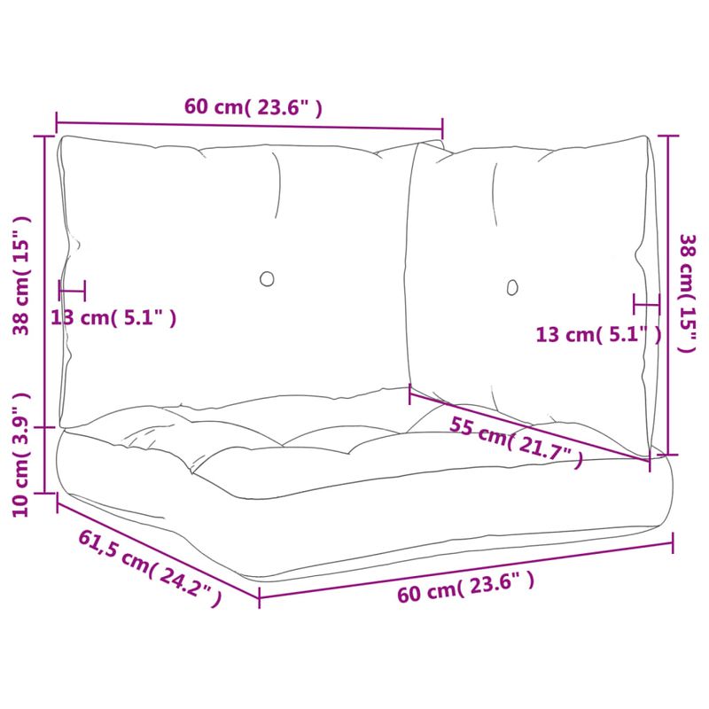 Casa si Gradina - Gradina si terasa - Mobilier exterior - Perne decorative exterior - Perne de paleti, 3 buc., model cu frunze, material textil - Infinity.ro