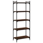 Casa si Gradina - Mobilier - Biblioteci si rafturi - Biblioteci - Biblioteca 5 niveluri, stejar maro 60x30x154 cm, lemn prelucrat - Infinity.ro