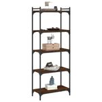Casa si Gradina - Mobilier - Biblioteci si rafturi - Biblioteci - Biblioteca 5 niveluri, stejar maro 60x30x154 cm, lemn prelucrat - Infinity.ro