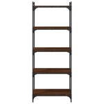 Casa si Gradina - Mobilier - Biblioteci si rafturi - Biblioteci - Biblioteca 5 niveluri, stejar maro 60x30x154 cm, lemn prelucrat - Infinity.ro