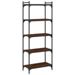 Casa si Gradina - Mobilier - Biblioteci si rafturi - Biblioteci - Biblioteca 5 niveluri, stejar maro 60x30x154 cm, lemn prelucrat - Infinity.ro