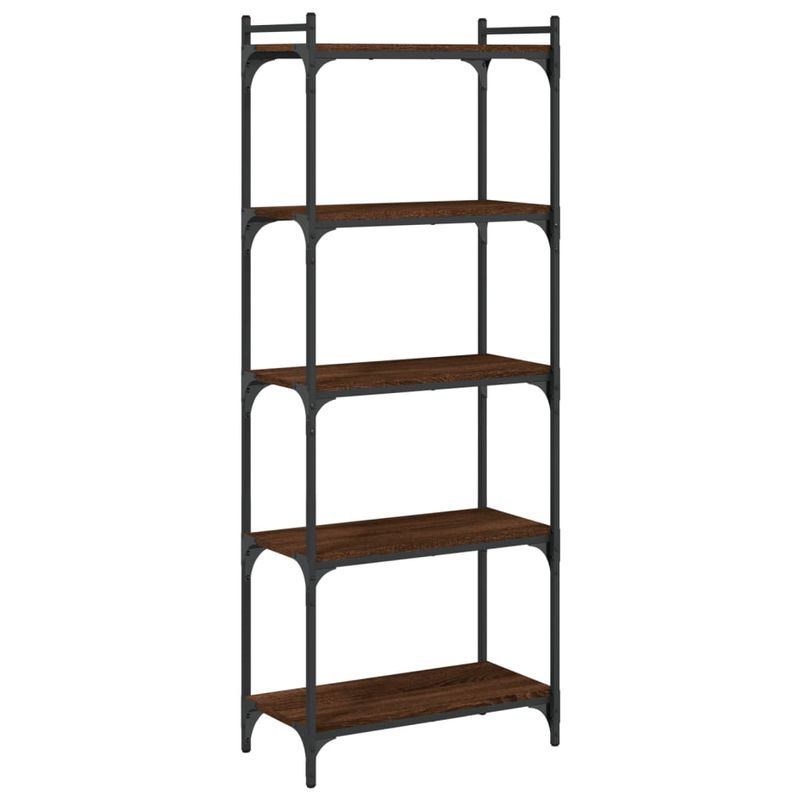 Casa si Gradina - Mobilier - Biblioteci si rafturi - Biblioteci - Biblioteca 5 niveluri, stejar maro 60x30x154 cm, lemn prelucrat - Infinity.ro
