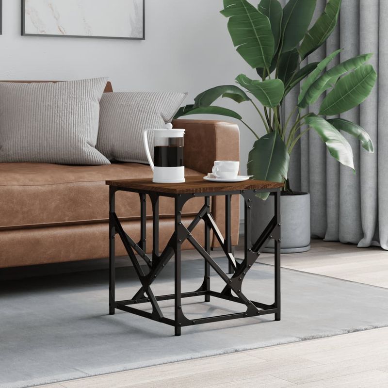 Casa si Gradina - Mobilier - Mese si birouri - Masute de cafea - Masuta de cafea, stejar maro, 45x45x47,5 cm, lemn prelucrat - Infinity.ro
