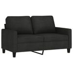 Casa si Gradina - Mobilier - Seturi de mobilier - Seturi living - Set de canapele cu perne, 2 piese, negru, textil - Infinity.ro