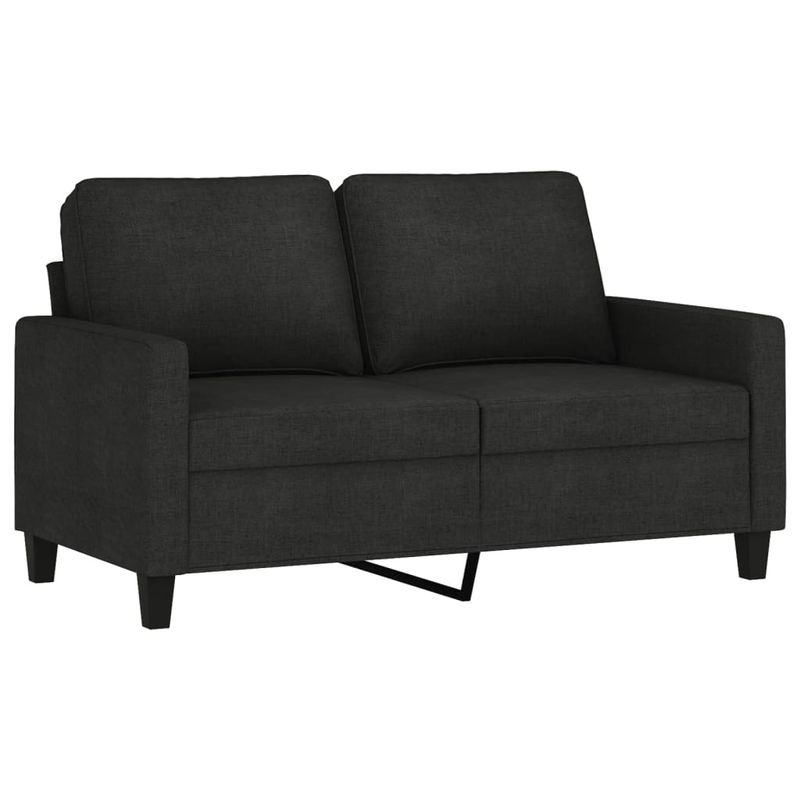 Casa si Gradina - Mobilier - Seturi de mobilier - Seturi living - Set de canapele cu perne, 2 piese, negru, textil - Infinity.ro
