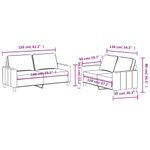Casa si Gradina - Mobilier - Seturi de mobilier - Seturi living - Set de canapele cu perne, 2 piese, negru, textil - Infinity.ro