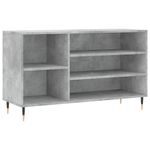 Casa si Gradina - Mobilier - Organizare si depozitare - Organizator incaltaminte - Pantofar, gri beton, 102x36x60 cm, lemn prelucrat - Infinity.ro
