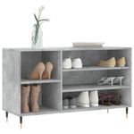 Casa si Gradina - Mobilier - Organizare si depozitare - Organizator incaltaminte - Pantofar, gri beton, 102x36x60 cm, lemn prelucrat - Infinity.ro