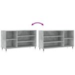 Casa si Gradina - Mobilier - Organizare si depozitare - Organizator incaltaminte - Pantofar, gri beton, 102x36x60 cm, lemn prelucrat - Infinity.ro