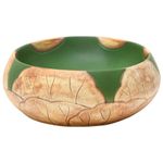 Casa si Gradina - Sanitare - Lavoar baie si accesorii - Lavoare si piedestale - Lavoar de blat, verde și maro, 59x40x15 cm, ceramica, oval, maro și verde - Infinity.ro