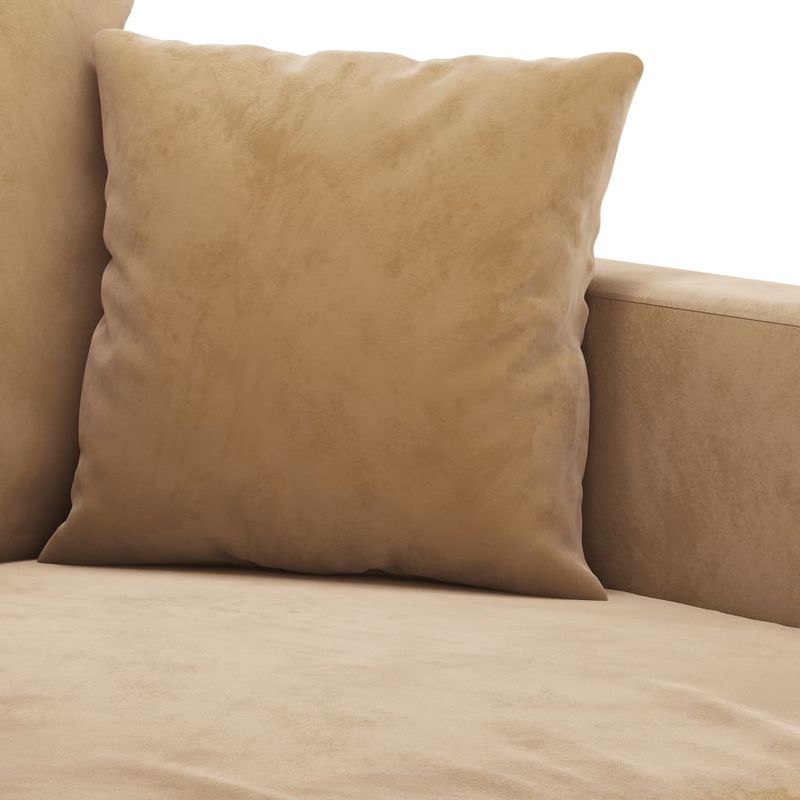 Casa si Gradina - Mobilier - Seturi de mobilier - Seturi living - Set de canapele cu perne, 2 piese, maro, catifea - Infinity.ro