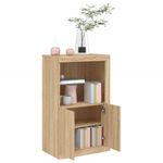 Casa si Gradina - Mobilier - Dulapuri si sifoniere - Dulapuri - Dulap lateral cu lumini LED, stejar sonoma, lemn prelucrat - Infinity.ro