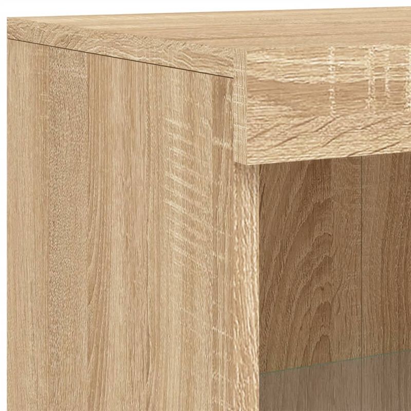 Casa si Gradina - Mobilier - Dulapuri si sifoniere - Dulapuri - Dulap lateral cu lumini LED, stejar sonoma, lemn prelucrat - Infinity.ro