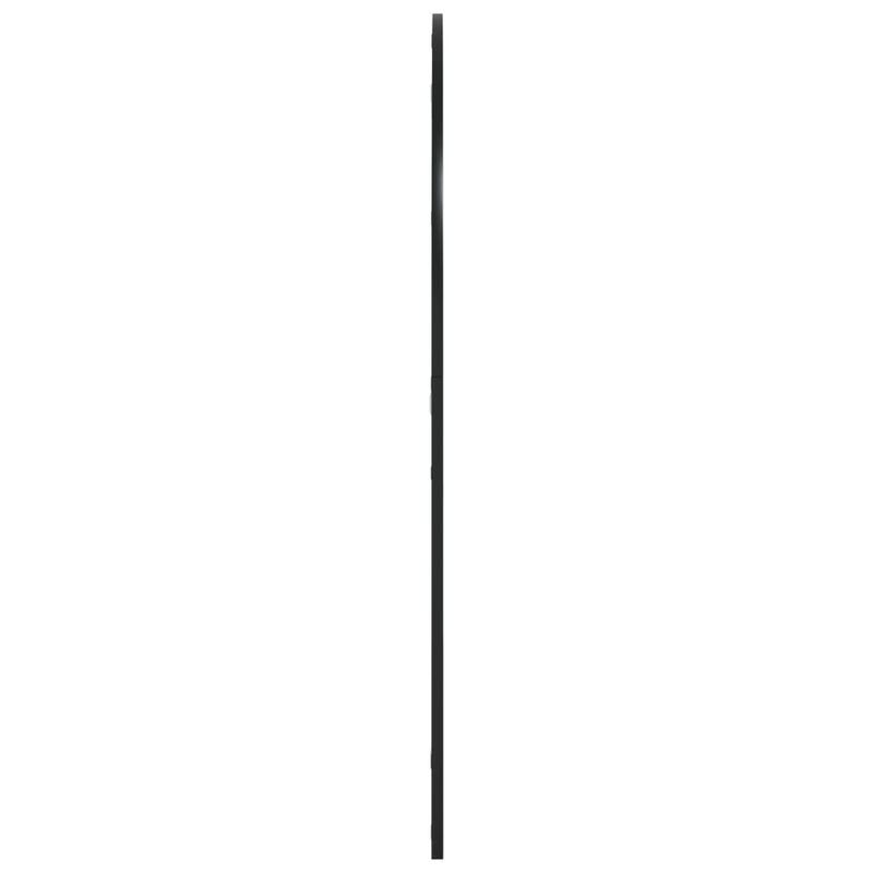 Casa si Gradina - Decoratiuni - Oglinzi - Oglinda de perete, negru, 100x110 cm, arcuita, fier - Infinity.ro