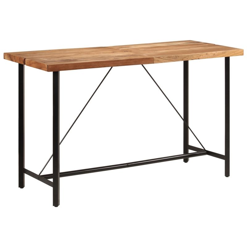 Casa si Gradina - Mobilier - Mese si birouri - Mese bucatarie si dining - Masa de bar 180x70x107 cm, lemn masiv de acacia si fier - Infinity.ro