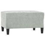 Casa si Gradina - Mobilier - Seturi de mobilier - Seturi living - Set de canapele cu perne, 3 piese, gri deschis, catifea - Infinity.ro