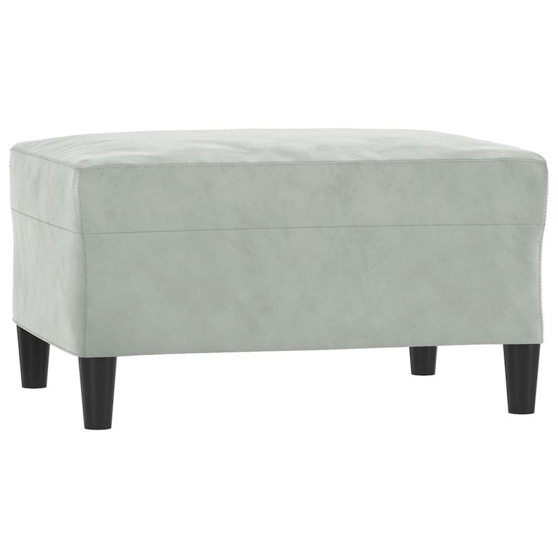 Casa si Gradina - Mobilier - Seturi de mobilier - Seturi living - Set de canapele cu perne, 3 piese, gri deschis, catifea - Infinity.ro