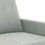 Casa si Gradina - Mobilier - Seturi de mobilier - Seturi living - Set de canapele cu perne, 3 piese, gri deschis, catifea - Infinity.ro