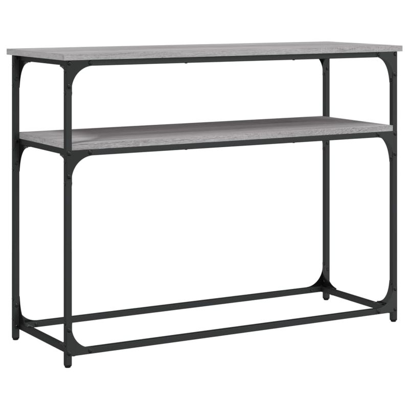Casa si Gradina - Mobilier - Comode si corpuri - Console - Masuta consola, gri sonoma, 100x35,5x75 cm, lemn prelucrat - Infinity.ro