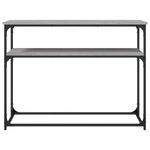 Casa si Gradina - Mobilier - Comode si corpuri - Console - Masuta consola, gri sonoma, 100x35,5x75 cm, lemn prelucrat - Infinity.ro