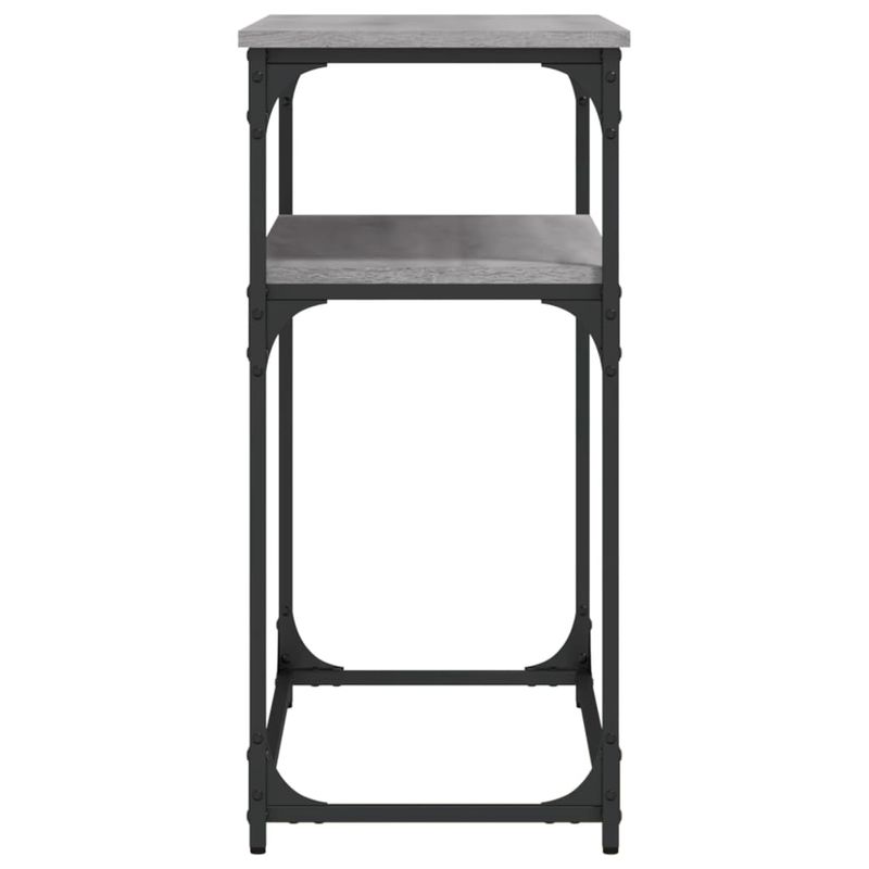 Casa si Gradina - Mobilier - Comode si corpuri - Console - Masuta consola, gri sonoma, 100x35,5x75 cm, lemn prelucrat - Infinity.ro