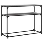 Casa si Gradina - Mobilier - Comode si corpuri - Console - Masuta consola, gri sonoma, 100x35,5x75 cm, lemn prelucrat - Infinity.ro
