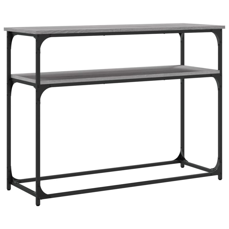 Casa si Gradina - Mobilier - Comode si corpuri - Console - Masuta consola, gri sonoma, 100x35,5x75 cm, lemn prelucrat - Infinity.ro
