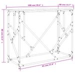 Casa si Gradina - Mobilier - Comode si corpuri - Console - Masuta consola, gri sonoma, 100x40x80 cm, lemn prelucrat - Infinity.ro