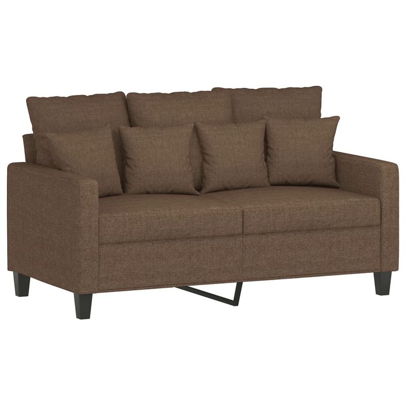 Casa si Gradina - Mobilier - Seturi de mobilier - Seturi living - Set de canapele cu perne, 3 piese, maro, textil - Infinity.ro