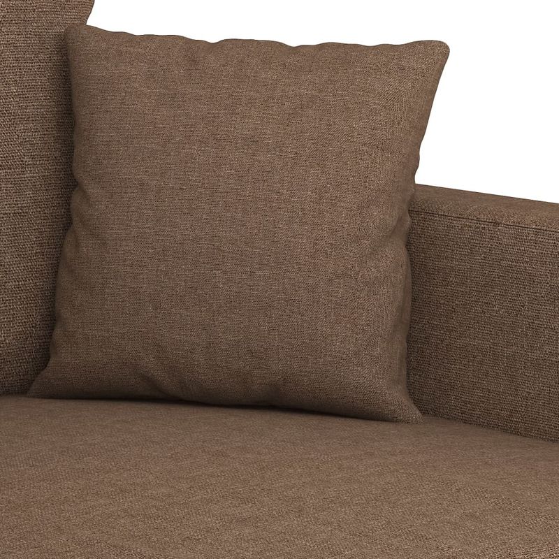 Casa si Gradina - Mobilier - Seturi de mobilier - Seturi living - Set de canapele cu perne, 3 piese, maro, textil - Infinity.ro
