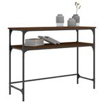 Casa si Gradina - Mobilier - Comode si corpuri - Console - Masuta consola, stejar maro, 100x35,5x75 cm, lemn prelucrat - Infinity.ro