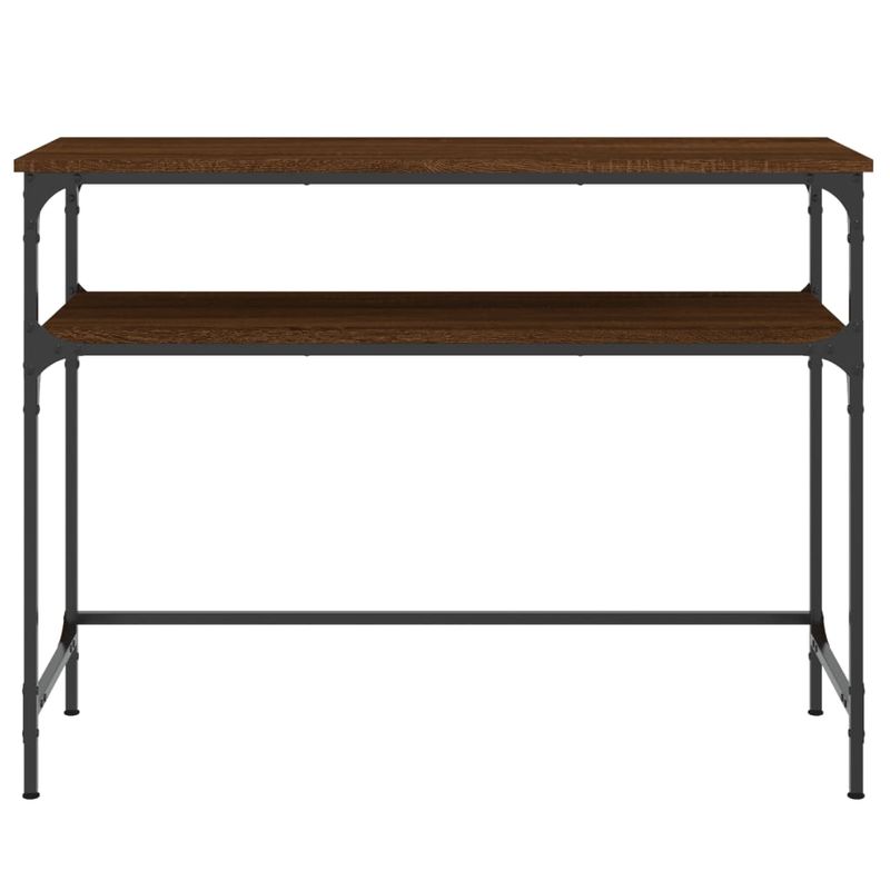 Casa si Gradina - Mobilier - Comode si corpuri - Console - Masuta consola, stejar maro, 100x35,5x75 cm, lemn prelucrat - Infinity.ro