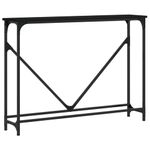 Casa si Gradina - Mobilier - Comode si corpuri - Console - Masuta consola, negru, 102x22,5x75 cm, lemn compozit - Infinity.ro