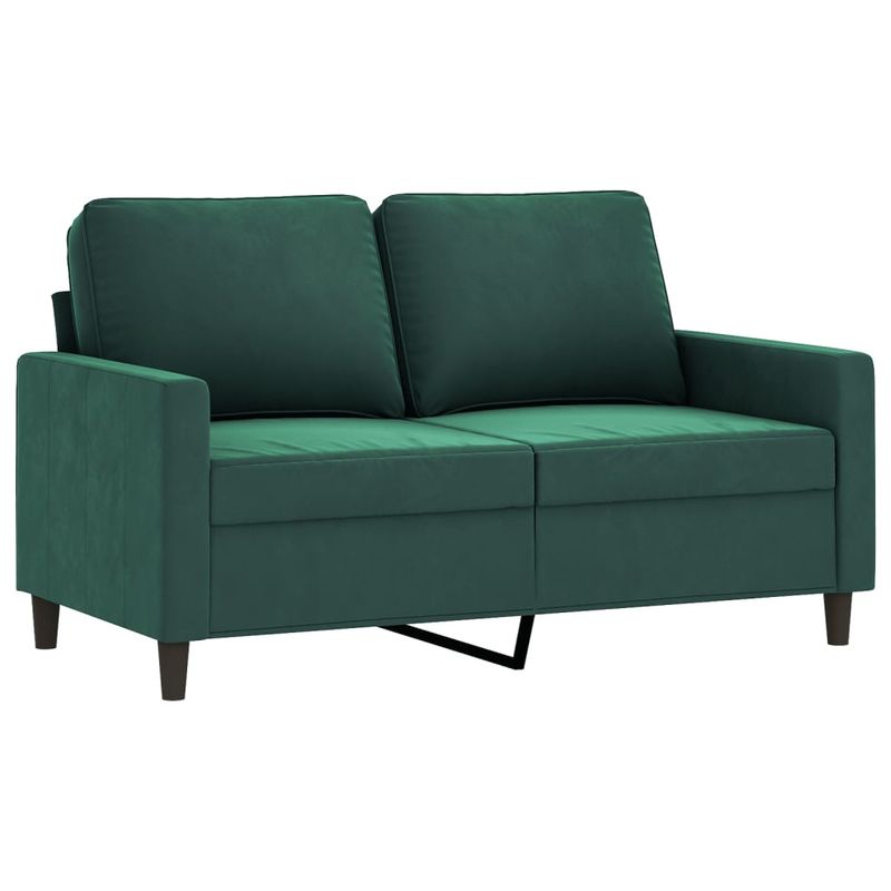 Casa si Gradina - Mobilier - Seturi de mobilier - Seturi living - Set de canapele cu perne, 4 piese, verde inchis, catifea - Infinity.ro