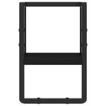 Casa si Gradina - Mobilier - Biblioteci si rafturi - Rafturi - Raft de perete cu bare, negru, 20x25x30 cm - Infinity.ro