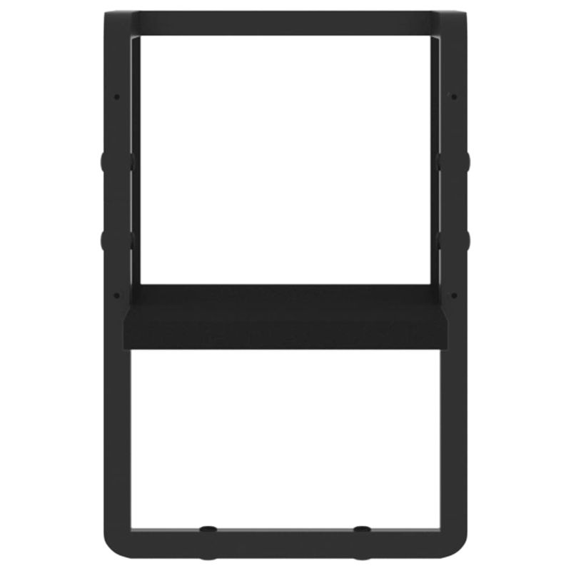 Casa si Gradina - Mobilier - Biblioteci si rafturi - Rafturi - Raft de perete cu bare, negru, 20x25x30 cm - Infinity.ro
