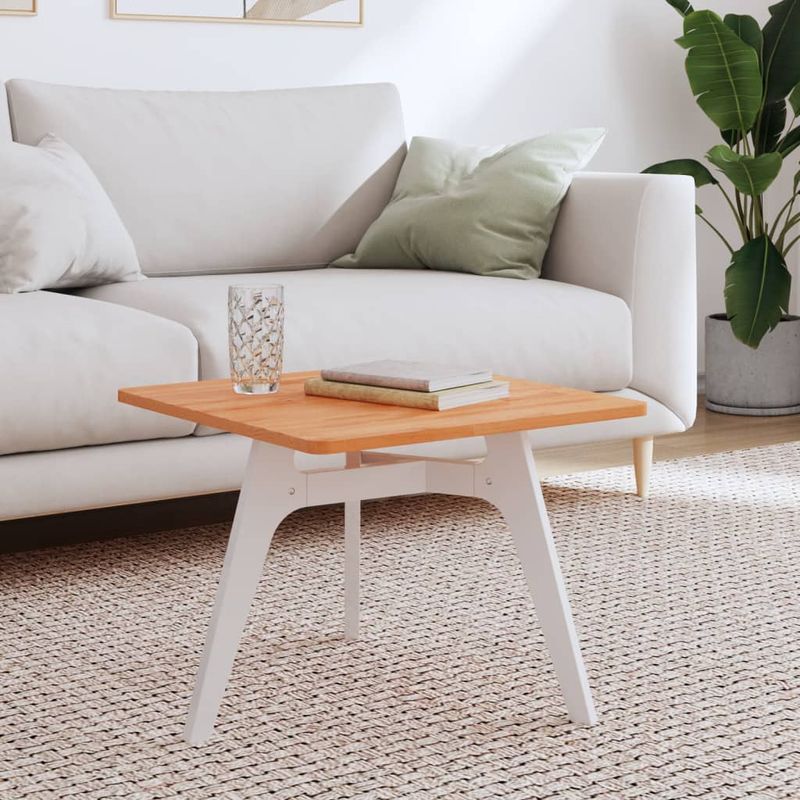 Casa si Gradina - Mobilier - Feronerie si accesorii mobila - Blat de masa patrat, 50x50x1,5 cm, lemn masiv de fag, maro - Infinity.ro