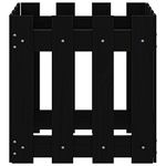 Casa si Gradina - Gradinarit si plante - Plante si ghivece - Ghivece si suporturi - Jardiniera gradina design gard negru 40x40x40 cm lemn masiv pin - Infinity.ro