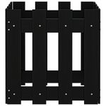 Casa si Gradina - Gradinarit si plante - Plante si ghivece - Ghivece si suporturi - Jardiniera gradina design gard negru 40x40x40 cm lemn masiv pin - Infinity.ro
