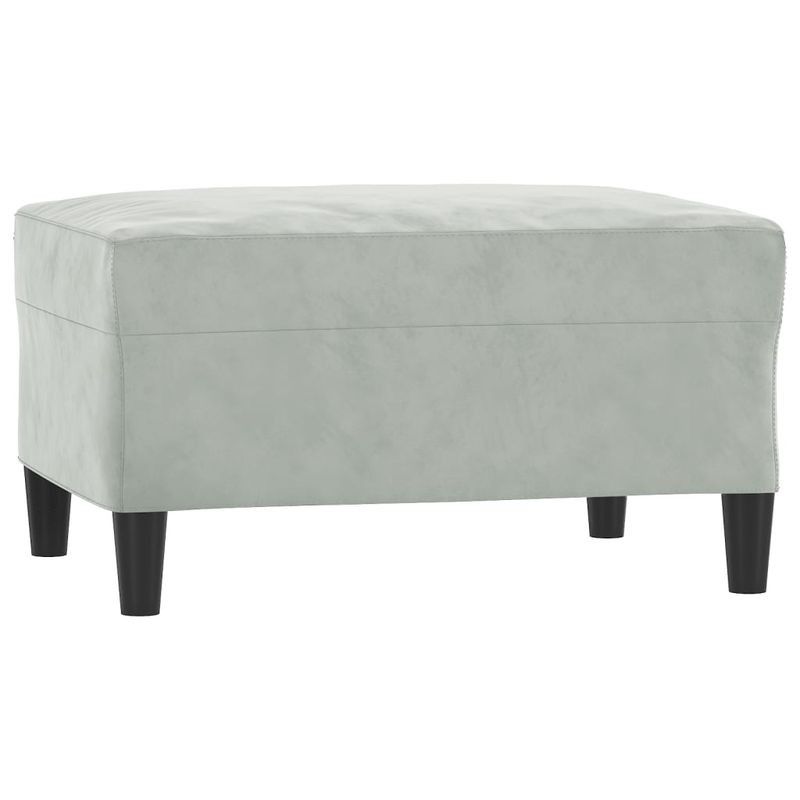 Casa si Gradina - Mobilier - Seturi de mobilier - Seturi living - Set de canapele cu perne, 3 piese, gri deschis, catifea - Infinity.ro