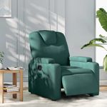 Casa si Gradina - Mobilier - Scaune si fotolii - Fotolii - Fotoliu rabatabil electric, verde inchis, material textil - Infinity.ro