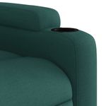 Casa si Gradina - Mobilier - Scaune si fotolii - Fotolii - Fotoliu rabatabil electric, verde inchis, material textil - Infinity.ro